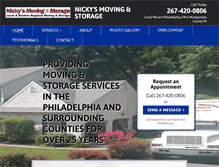 Tablet Screenshot of nickysmoving.com